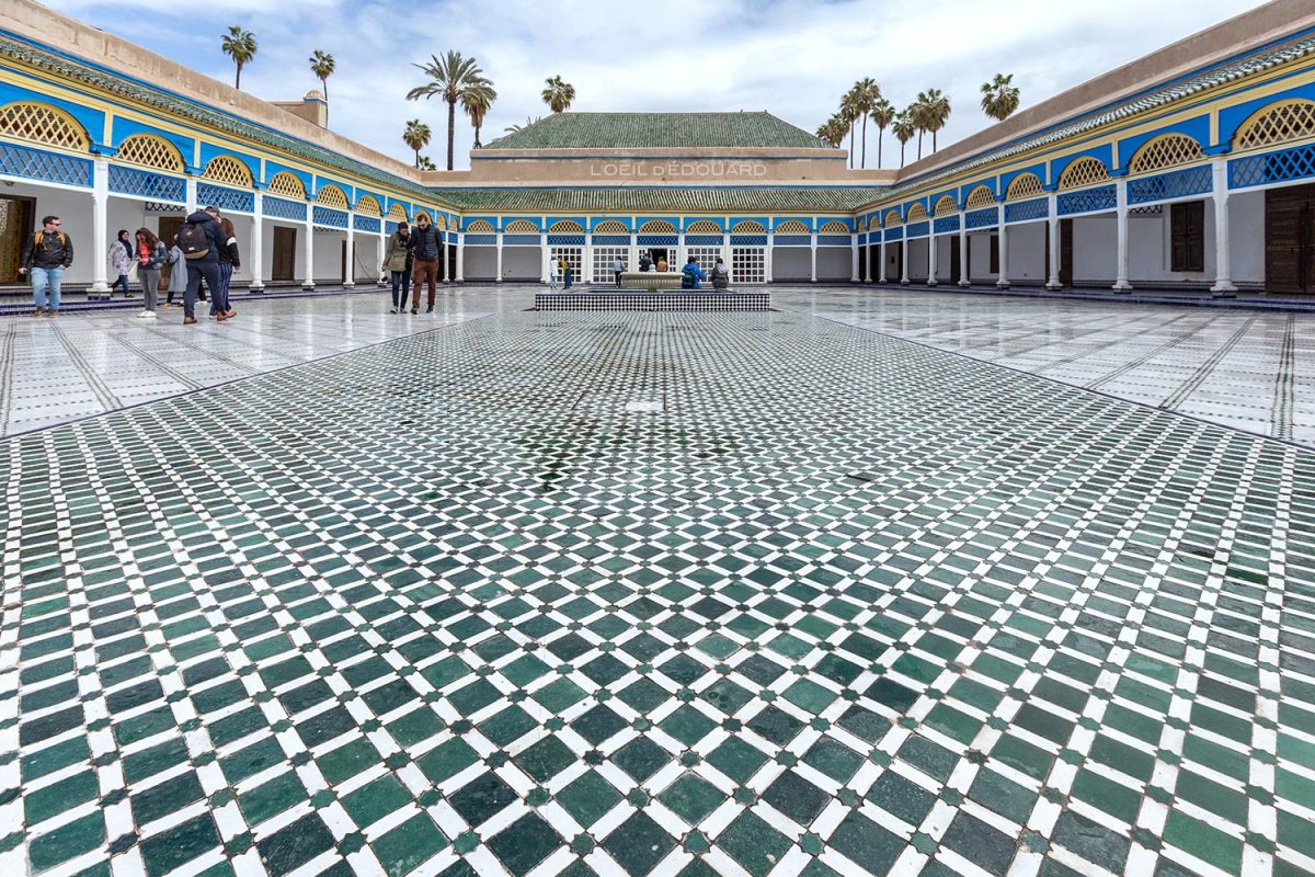 Cour intérieure du Palais Bahia de Marrakech, Maroc / Visit Marrakesh Morocco © L'Oeil d'Édouard - Tous droits réservés