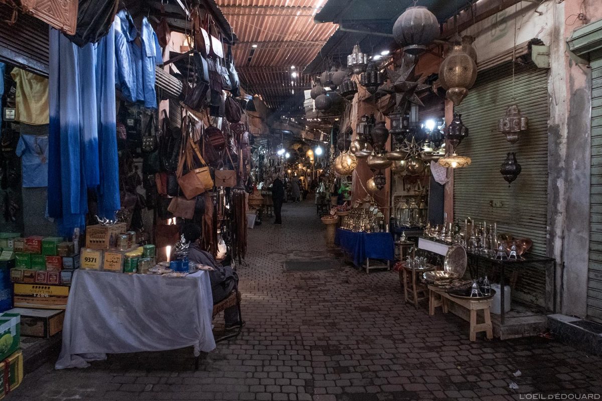 Médina : Souk des ferronniers, Marrakech, Maroc / Marrakesh Morocco