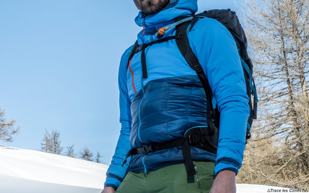 Test doudoune Millet Elevation Airloft hoodie jacket insulated blue / poseidon review outdoor alpinisme montagne mountain