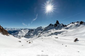 La Pierra Menta et le Vallon de Presset en hiver depuis le Refuge de Presset - Massif du Beaufortain, Savoie © L'Oeil d'Édouard - Tous droits réservés / Ski de Randonnée Paysage Montagne neige Outdoor Mountain Winter Snow Ski Touring