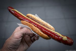 Hot-dogs Bratwurst Lammkorv, Stockholm Suède Sweden Sverige swedish street food