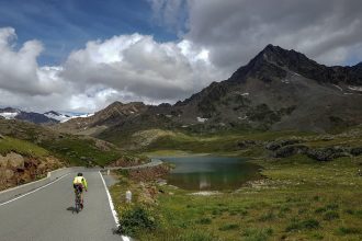 Paysage Montagne Vélo Cyclisme Passo Gavia Italie Mountain Landscape Italy cyclism ciclismo Italia giro