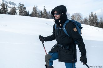 Test Veste Fjällräven Singi Wool Padded Parka Jacket Review Outdoor Winter snow hiver randonnée en raquettes hiver