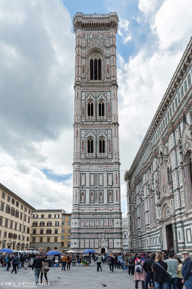Campanile Cathédrale de Florence Toscane Italie - Torre Cattedrale di Santa Maria del Fiore Duomo Firenze Toscana Italia Tuscany Italy tower architecture Renaissance