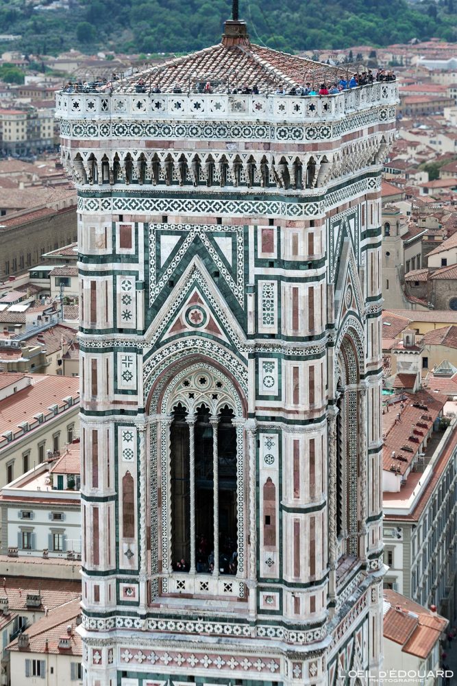 Campanile Cathédrale de Florence Toscane Italie - Torre Duomo Firenze Toscana Italia Tuscany Italy tower architecture Renaissance