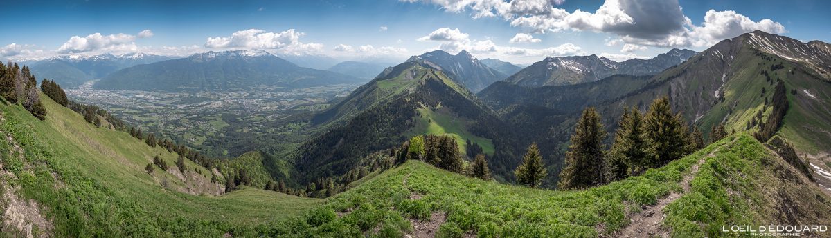 Randonnée Le Parc du Mouton - Vue Panorama Massif des Bauges Savoie Alpes France Montagne - Mountain Landscape French Alps Outdoor Hike Hiking Trail