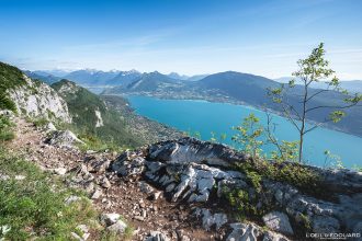 Randonnée Sentier des Crêtes du Mont Veyrier - Vue sur le Lac d'Annecy Haute-Savoie Alpes France Paysage Montagne - Mountain Landscape French Alps Outdoor Hike Hiking view lake