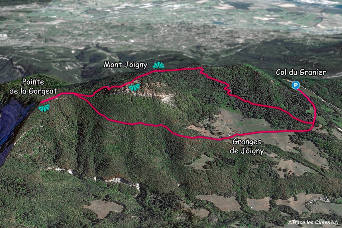Itinéraire randonnée au Mont Joigny et Pointe de la Gorgeat - Massif de la Chartreuse Savoie Alpes France Montagne - Mountain French Alps Outdoor Hike Hiking trail