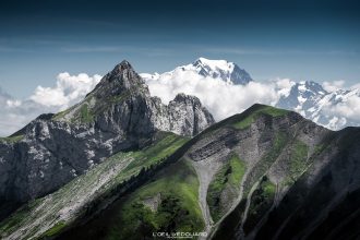 La Pointe la Sambuy, Chaurionde, le Mont Mont Blanc - Randonnée Arcalod Massif des Bauges Savoie Alpes France Paysage Montagne - Mountain Landscape French Alps Outdoor Hike Hiking