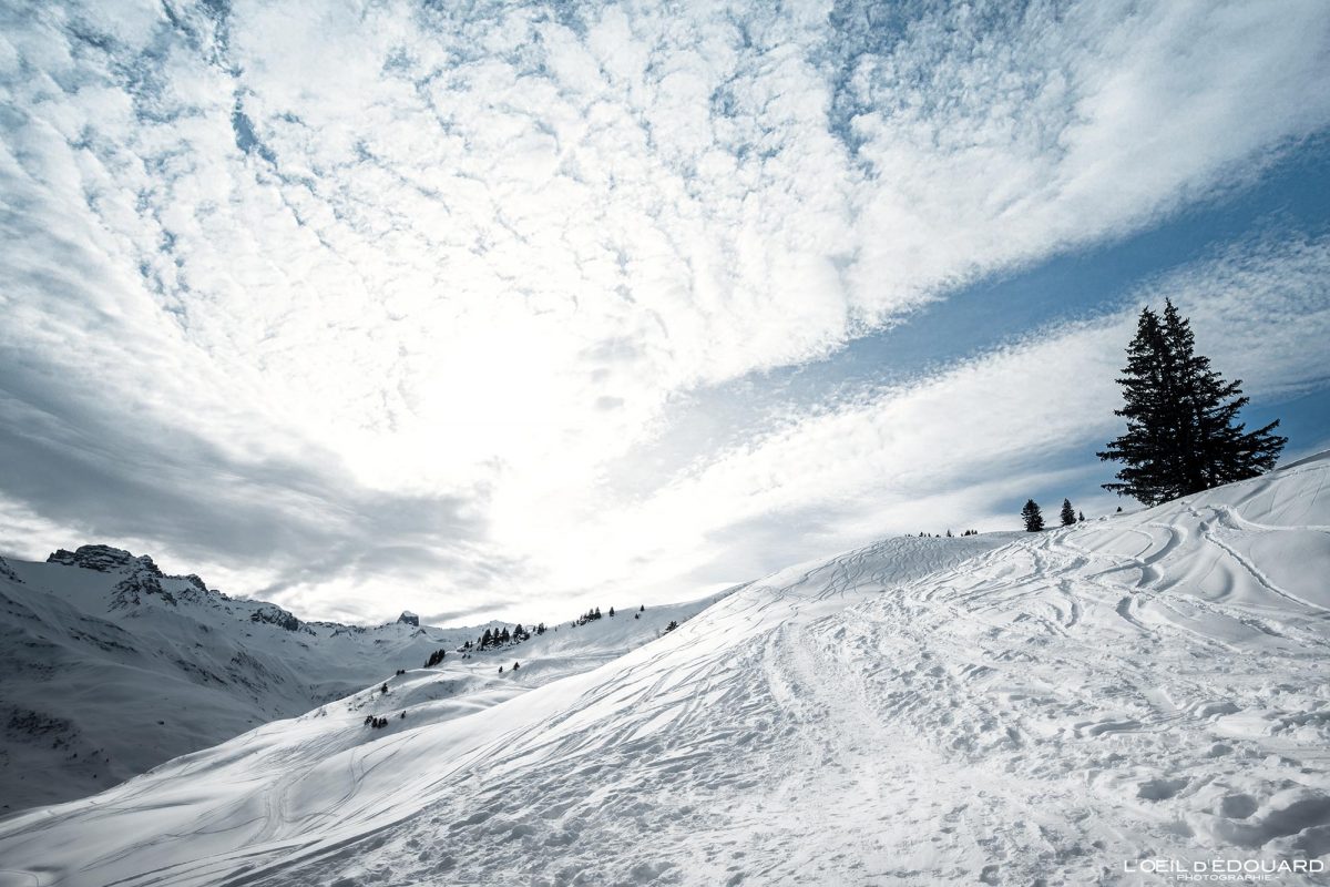 Ski de Randonnée Roche Parstire Massif du Beaufortain Savoie Alpes Paysage Montagne Hiver Neige France Outdoor French Alps Mountain Landscape Winter Snow Ski touring