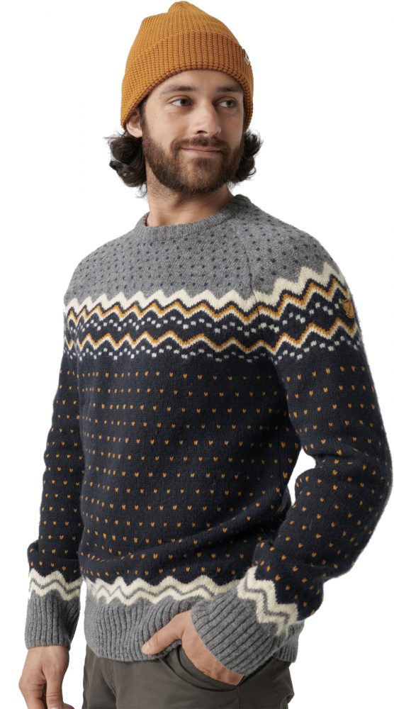 Pull en laine Fjallraven Övik Knit sweater Dark-Navy