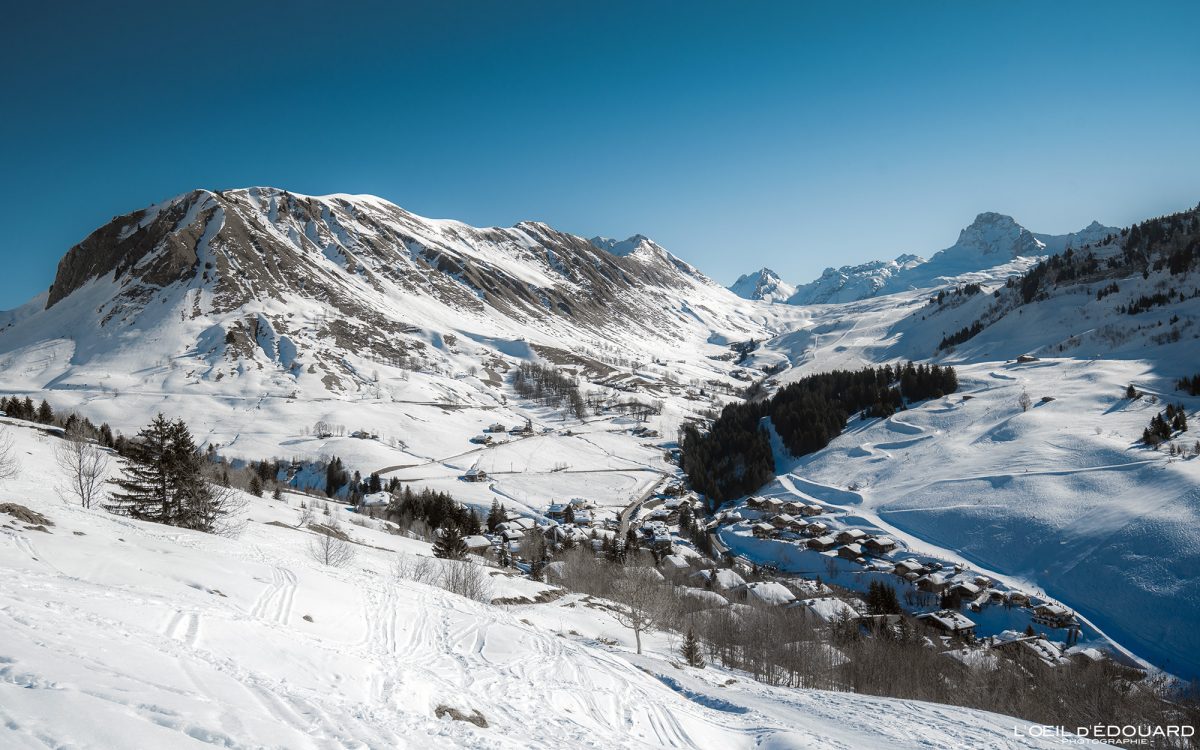 Le Chinaillon Massif du Bornes Haute-Savoie Alpes France Paysage Montagne Hiver Neige Ski de randonnée Outdoor French Alps Mountain Landscape Winter Snow Ski touring