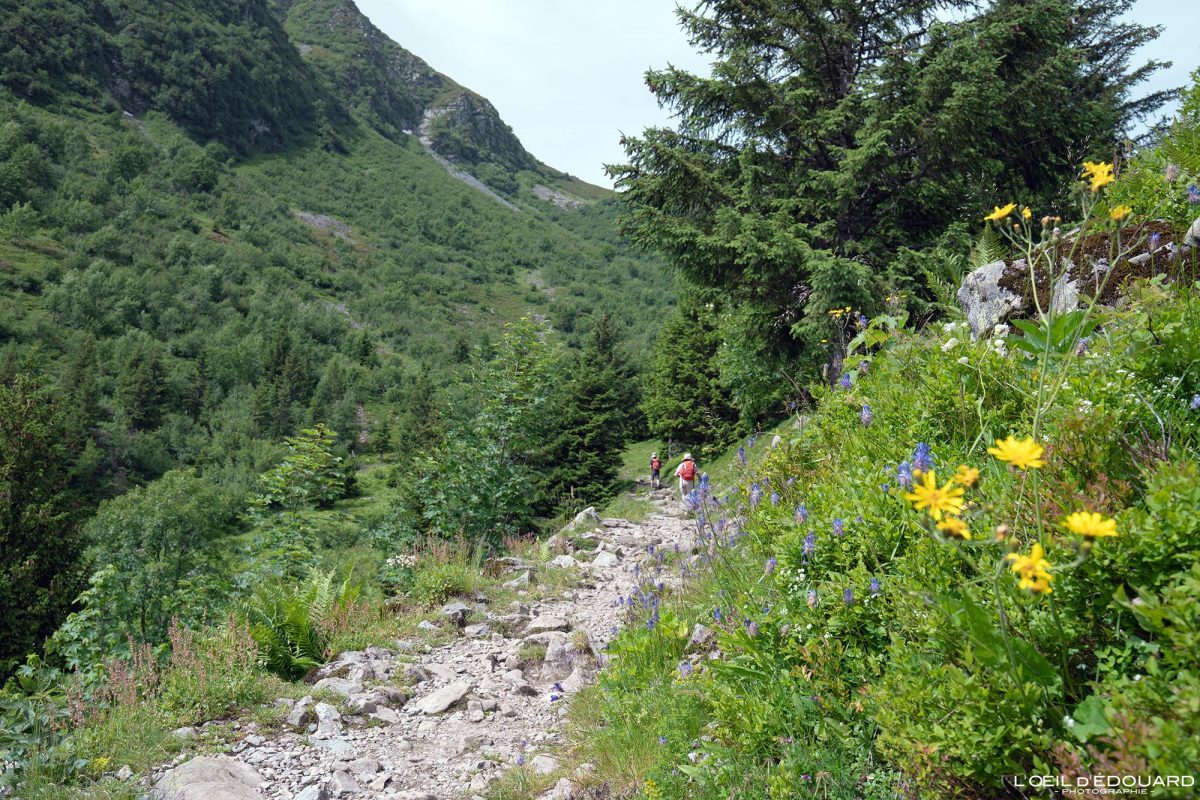 Sentier Randonnée Lac de Crop Belledonne Isère Alpes France Paysage Montagne Nature Outdoor French Alps Mountain Landscape Hike Hiking Trail