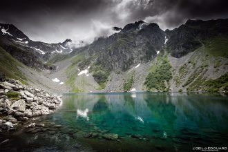 Lac de Crop Belledonne Isère Alpes France Randonnée Montagne Paysage Nature Outdoor French Alps Mountain Lake Landscape