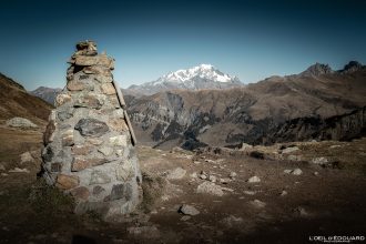 Col de la Louze et Mont Blanc Massif du Beaufortain Savoie Alpes France Randonnée Montagne Paysage Nature Outdoor French Alps Mountain Landscape Hike Hiking