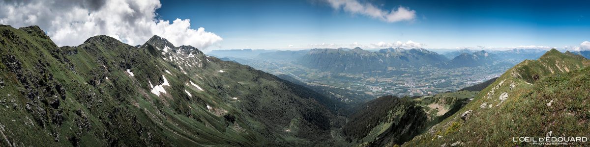 Combe de Savoie depuis la crête Le Grand Arc Savoie Alpes France Randonnée Montagne Paysage Nature Outdoor French Alps Mountain Landscape Hike Hiking Trail
