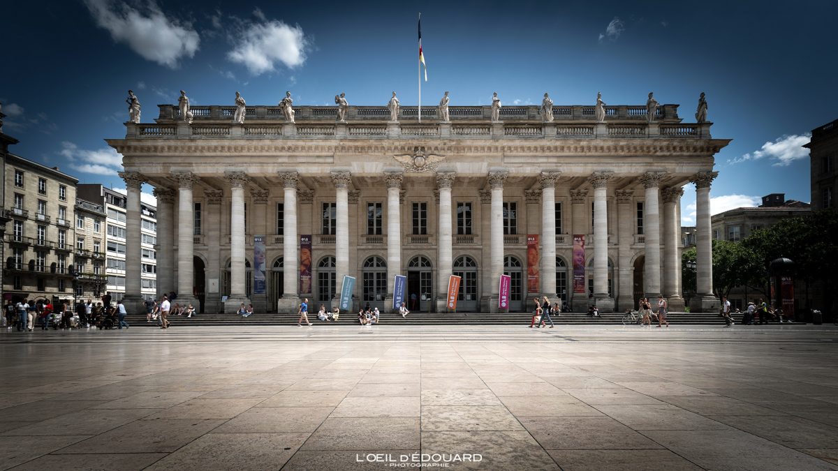 Place de la Comédie Grand Théâtre Opéra National Bordeaux Gironde Aquitaine France Tourisme Vacances - Visit France Travel Holidays Europe City view