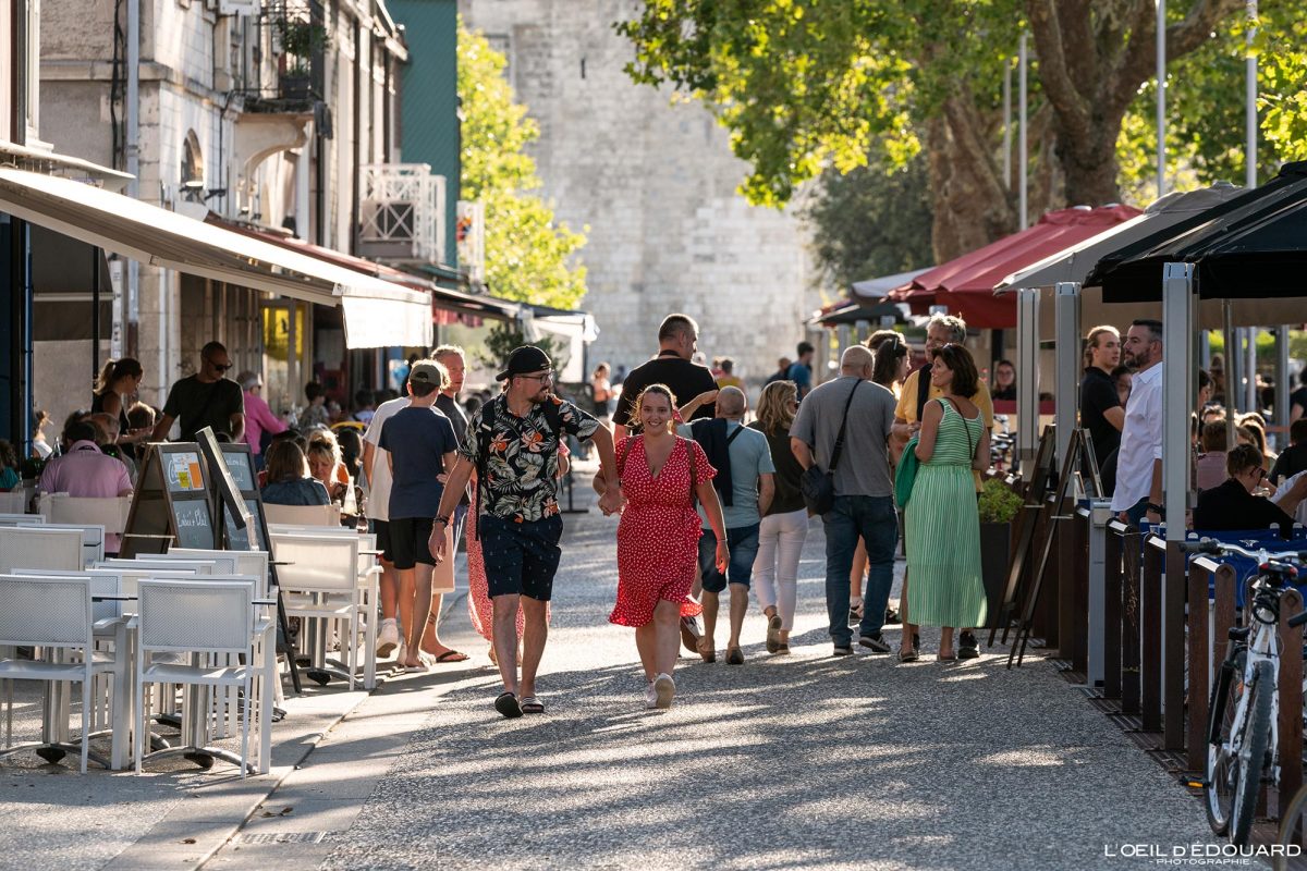 Restaurants Quai du Gabut La Rochelle Charente-Maritime Visit France Tourisme Vacances Holidays Travel City view Street Photography