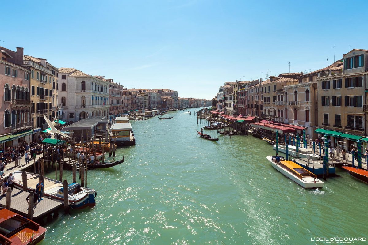 Pont du Rialto Grand Canal Venise Tourisme Italie Voyage - Ponte di Rialto Canal Grande Venezia Italia - Visit Venice Italy Travel Europe City View