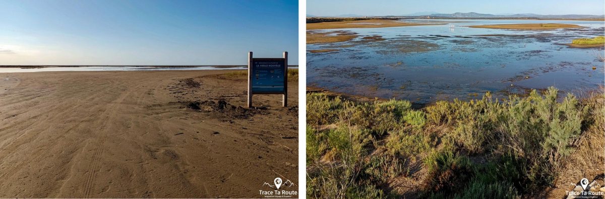 Salin de Gruissan Étang de Bages-Sigean autour de Narbonne Aude Occitanie France Paysage - Gravel Cyclism Outdoor Landscape road bike