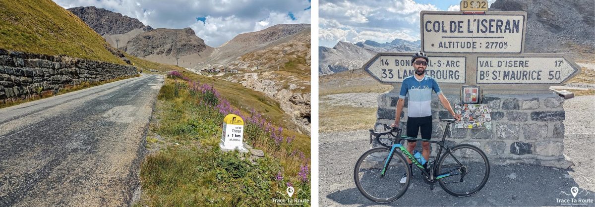 Ascension Col de l'Iseran à Vélo Savoie Cyclisme Alpes France - Paysage Montagne Outdoor French Alps Mountain Landscape road bike