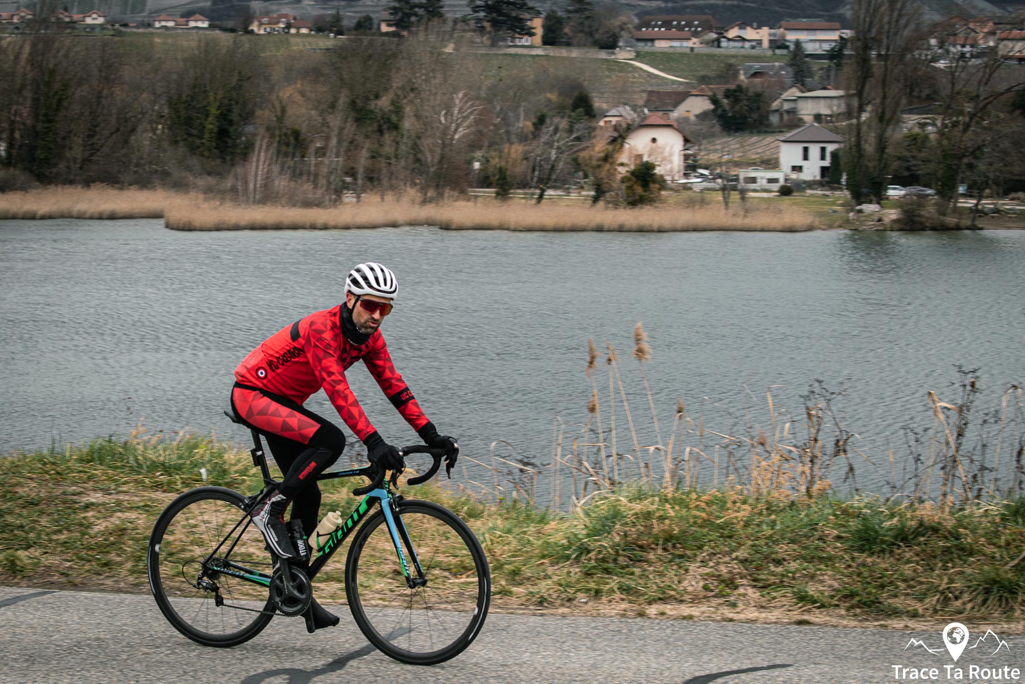 Lac Saint-André Savoie - Vêtements Hiver Tenue Vélo de Route Cyclisme Outdoor Bicycle Cyclism Bike Road Biking