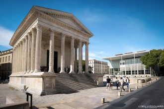 Maison Carrée et Carré d'Art de Nîmes Gard Languedoc-Roussillon Occitanie Tourisme Visit South France Tourisme Vacances Temple Antiquité Holidays Travel French City View Antiquity Architecture Photography