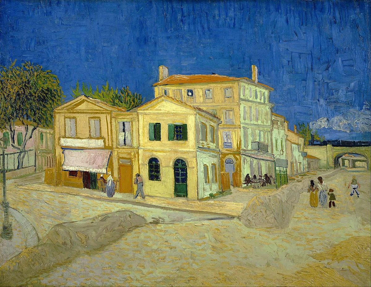 La maison jaune (La rue) (1888) Vincent VAN GOGH - Arles, Peinture Art Painting