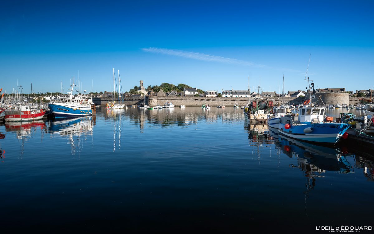 Bateaux Port de pêche Concarneau Finistère Bretagne Visit France Tourisme Vacances - Holidays Travel French Brittany City Boats