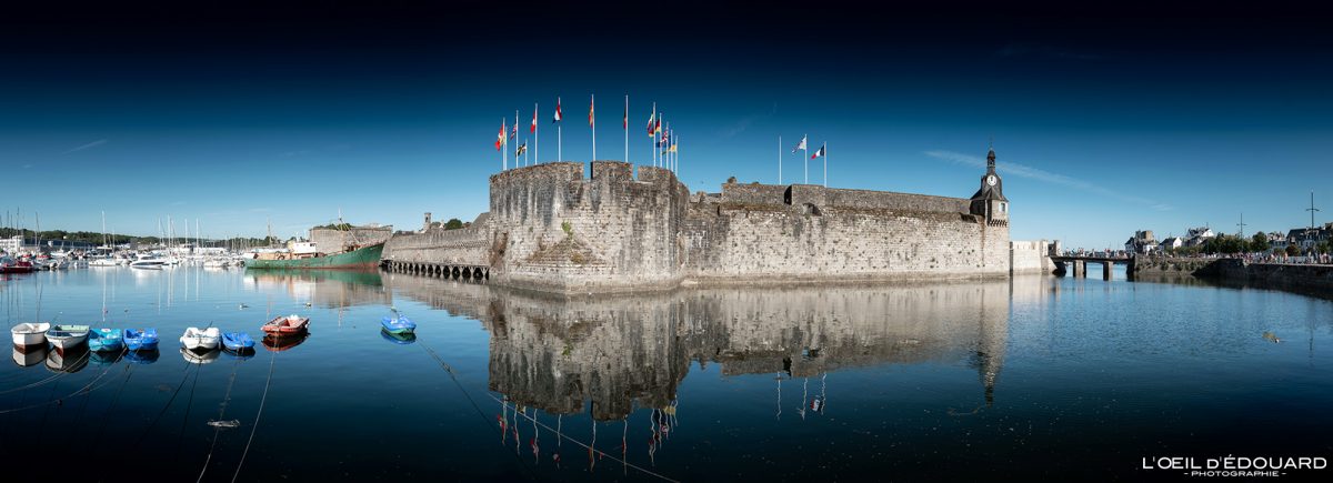 Ville close Concarneau Finistère Bretagne Visit France Tourisme Vacances - Holidays Travel French Brittany City View Fortress