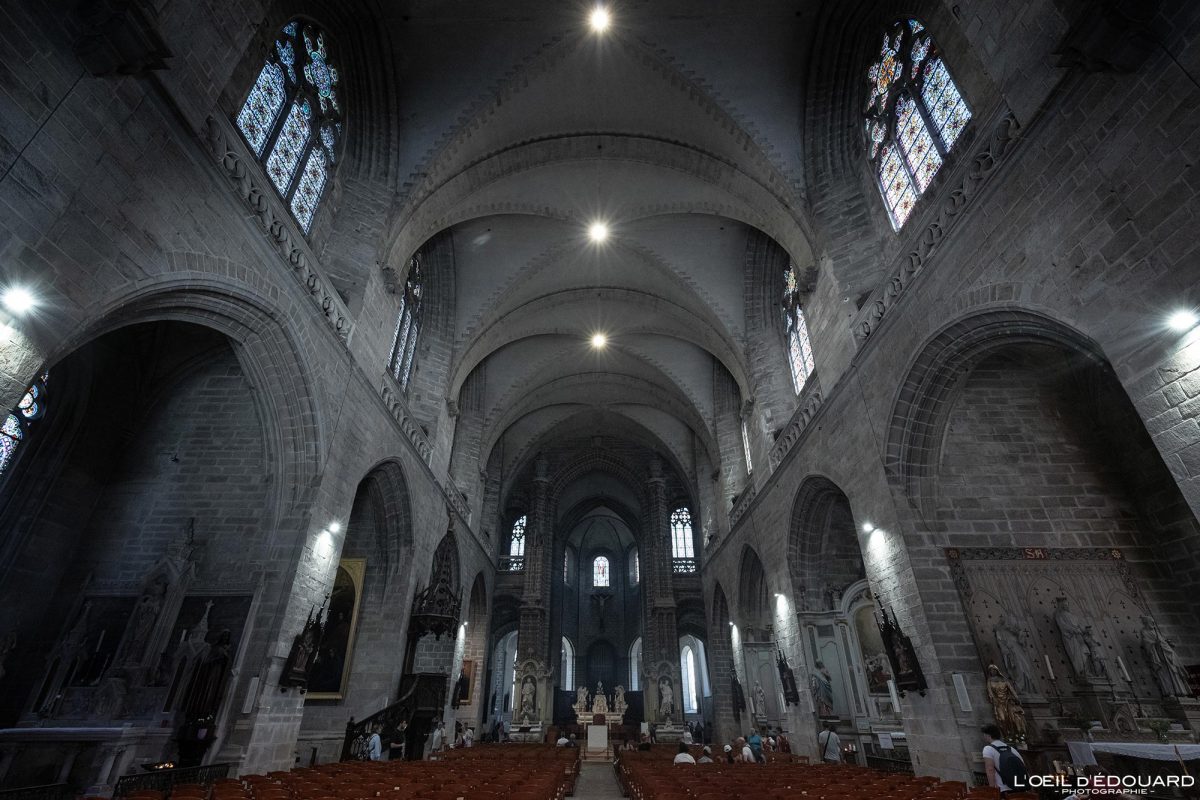 Intérieur Nef Cathédrale Saint-Pierre Vannes Morbihan Bretagne Visit France Tourisme Vacances - Holidays Travel French Brittany Religion Church Architecture Néogothique