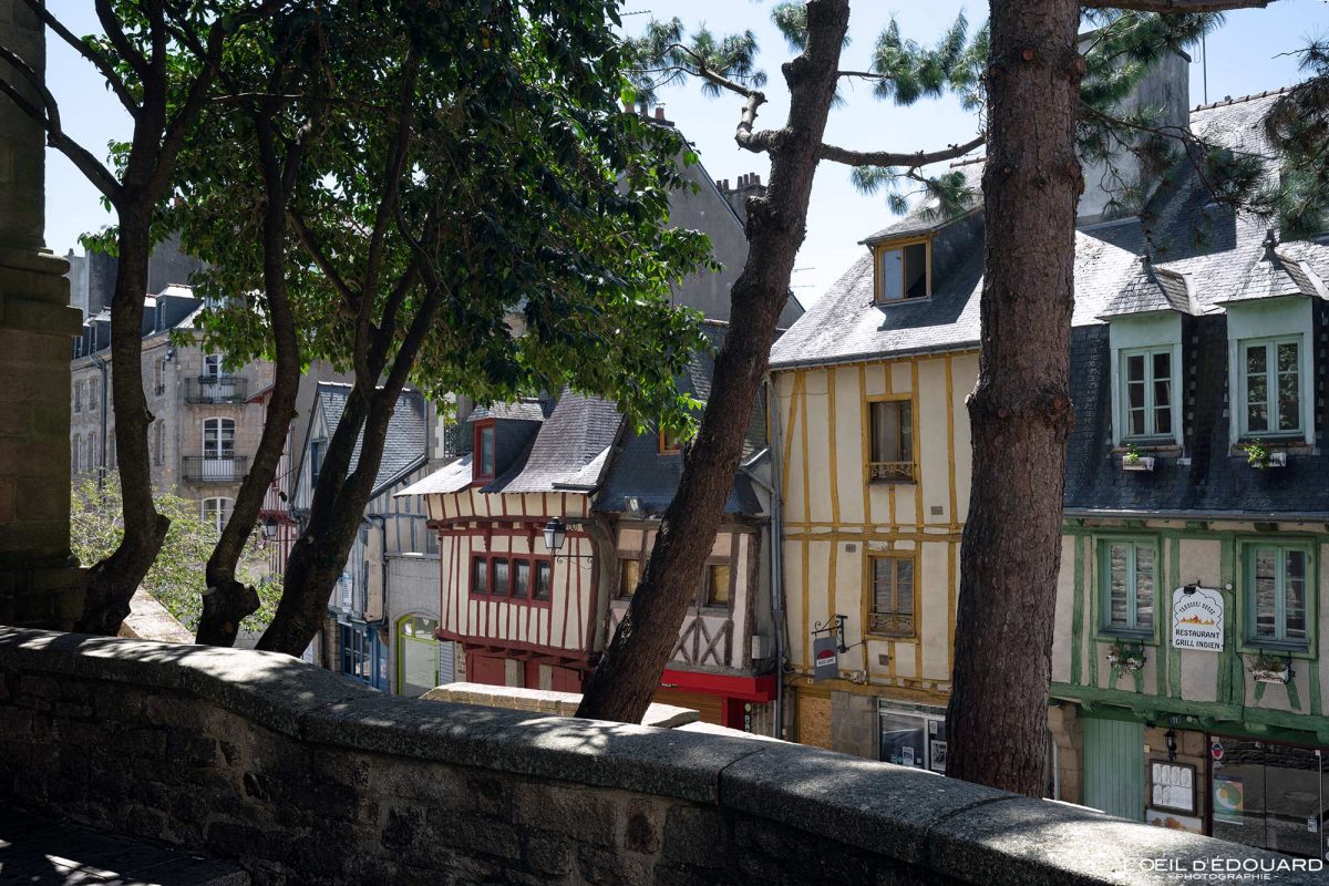 Maisons à pans en bois Rue de la Fontaine Quartier Saint-Patern Vannes Morbihan Bretagne Visit France Tourisme Vacances - Holidays Travel French Brittany