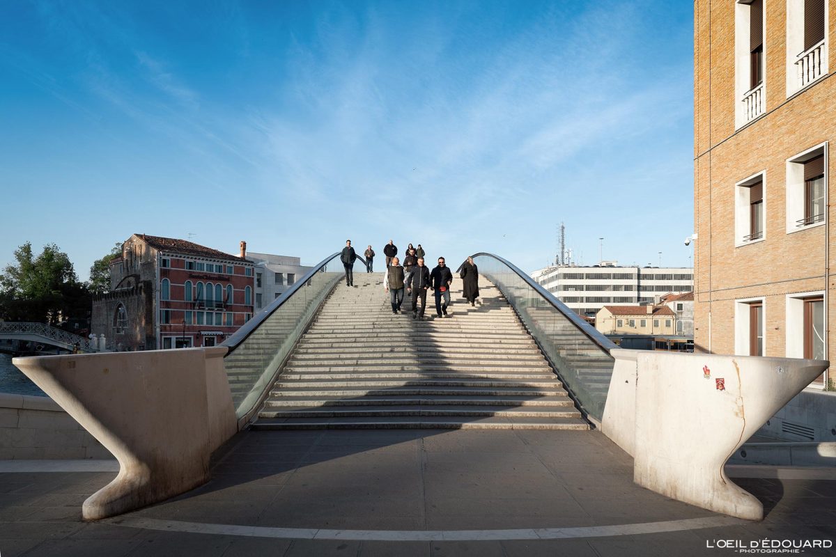 Pont de la Constitution Venise Tourisme Italie Voyage - Ponte della Costituzione Venezia Italia Venice Visit Italy Travel Europe City Santiago Calatrava Bridge Architecture