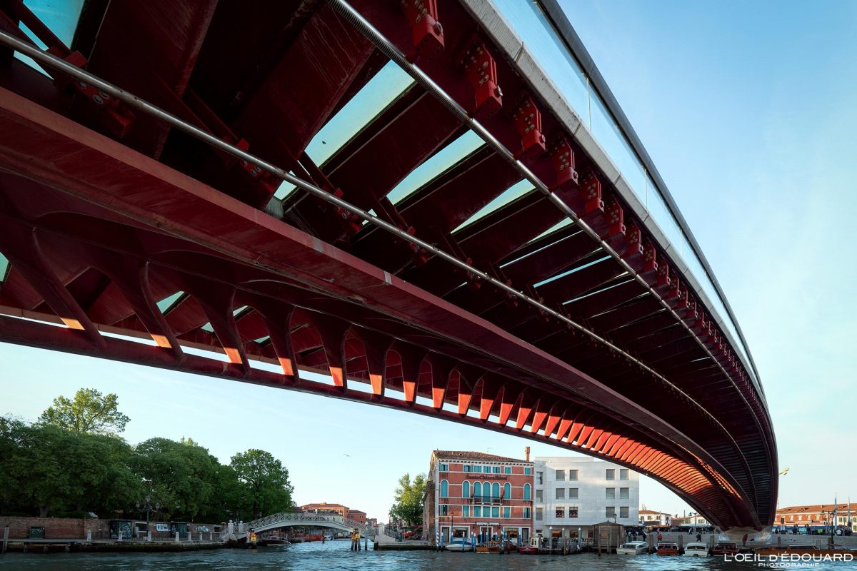 Pont de la Constitution Venise Tourisme Italie Voyage - Ponte della Costituzione Venezia Italia Venice Visit Italy Travel Europe City Santiago Calatrava Bridge Architecture