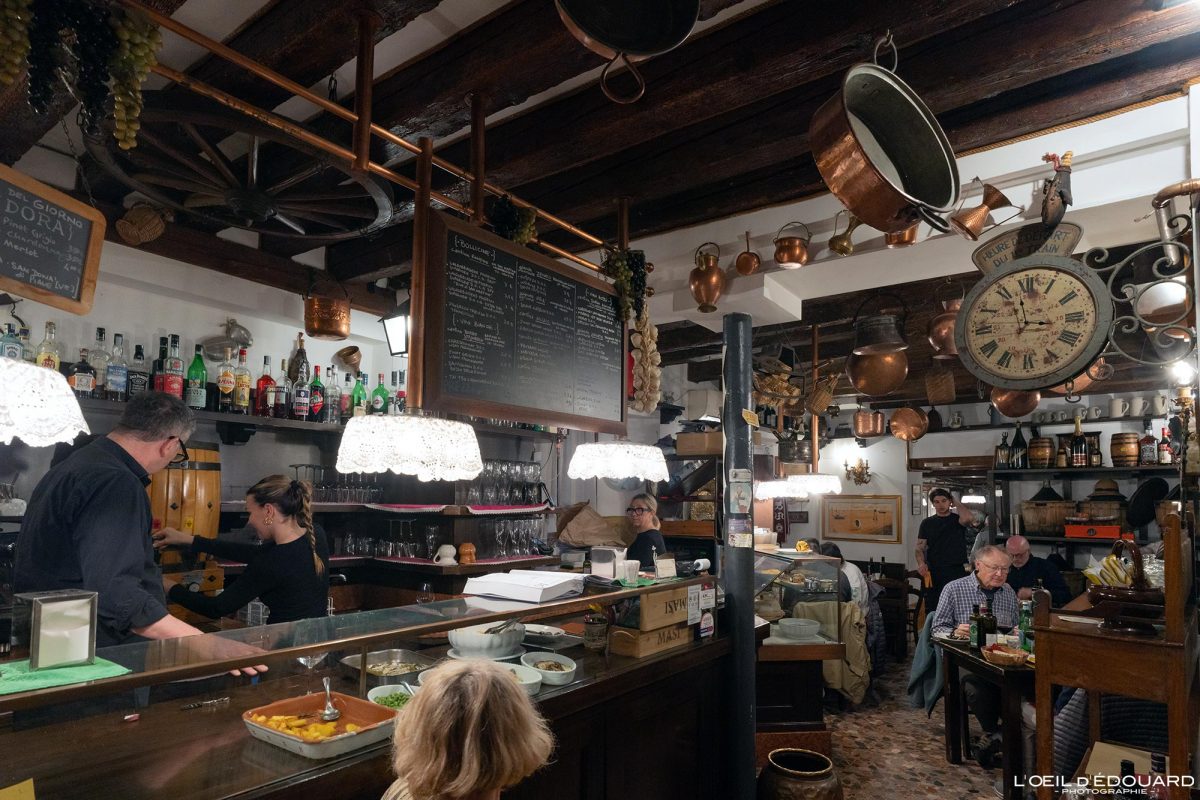 Restaurant Venise Tourisme Italie Voyage - Osteria da Alberto Venezia Italia Venice Visit Italy Travel Europe Italian Food
