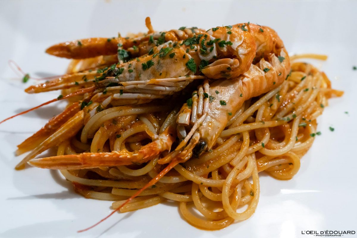 Pâtes aux langoustines Restaurant Venise Tourisme Italie Voyage - Primo Piatto Pasta alle scampi Osteria da Alberto Venezia Italia Venice Visit Italy Travel Europe Italian Food