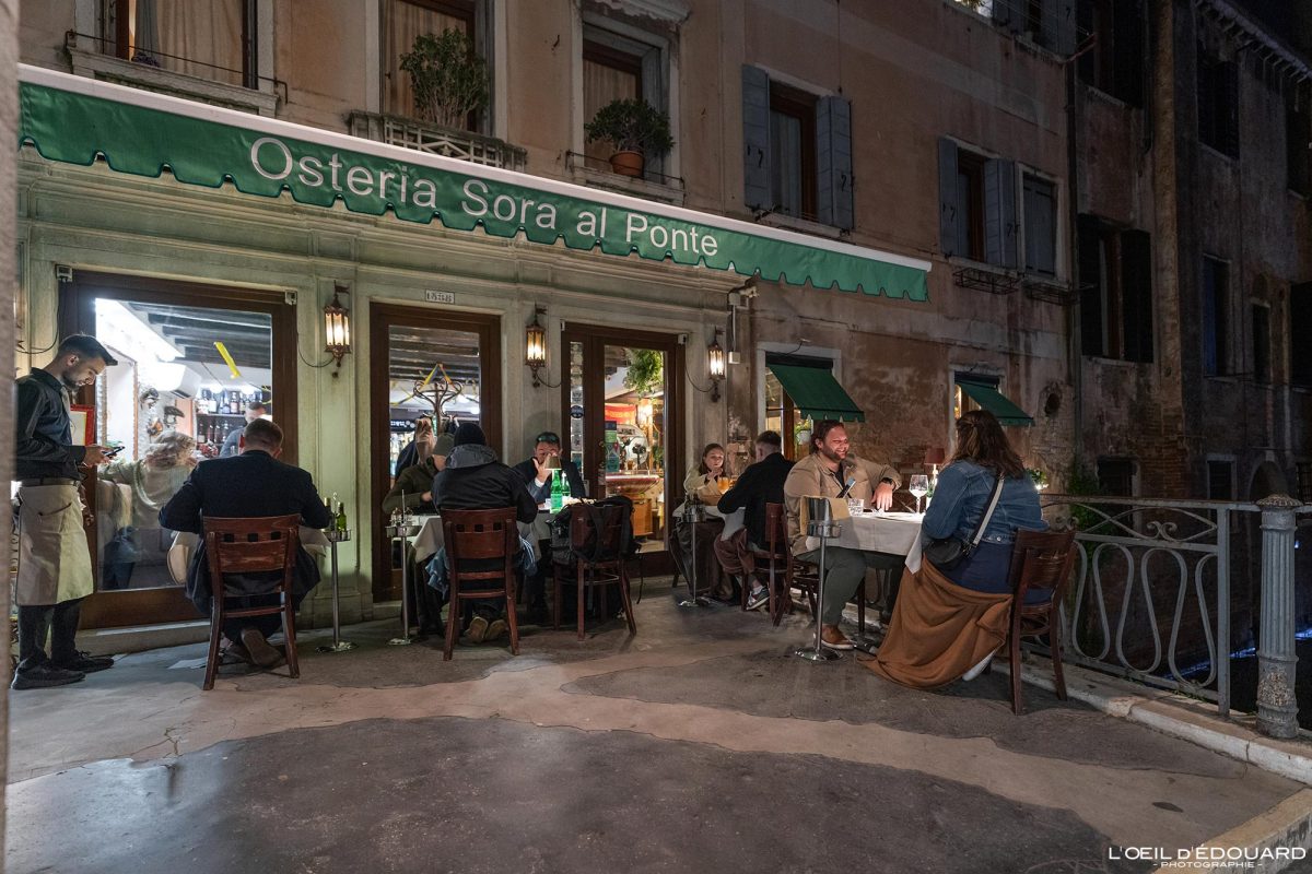 Restaurant Venise Tourisme Italie Voyage - Osteria Sora al Ponte Venezia Italia Venice Visit Italy Travel Europe Italian Food