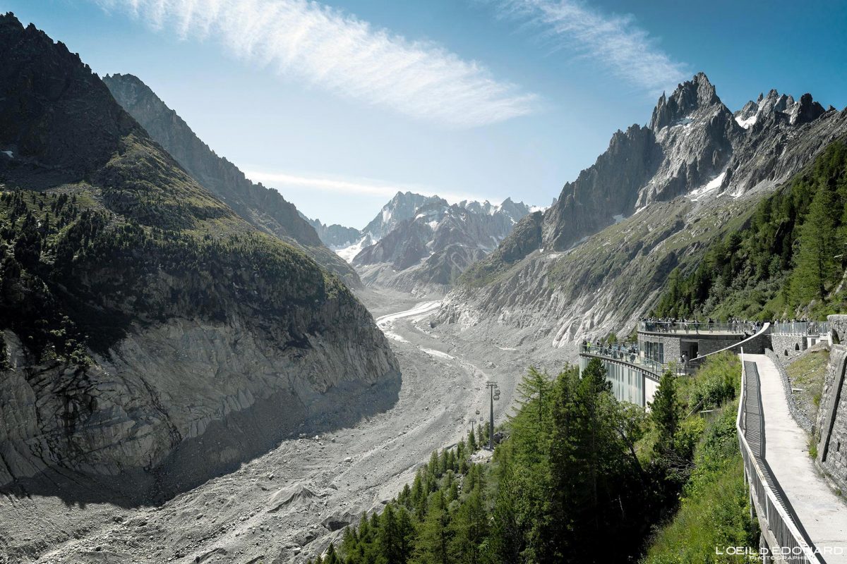 Mer de Glace Montenvers Chamonix Massif du Mont-Blanc Haute-Savoie Alpes Visit France Tourisme Paysage Montagne Nature Outdoor French Alps Mountain Landscape Sea of Ice
