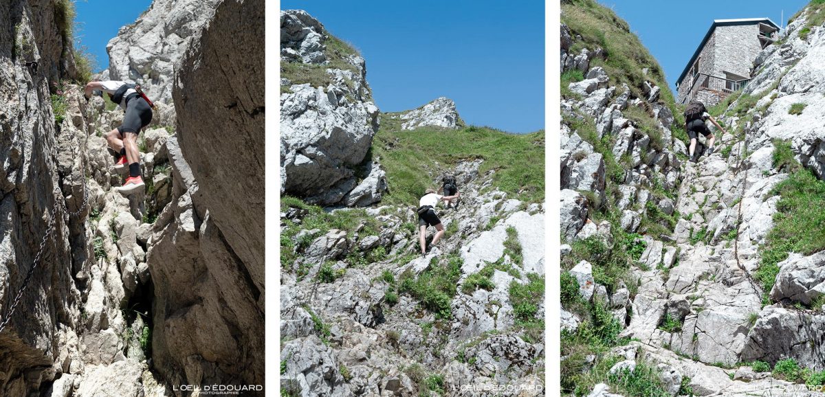 Cheminée Chaînes Randonnée Refuge de la Dent d'Oche Massif du Chablais Haute-Savoie France Tourisme Paysage Montagne Outdoor Nature Hiking Mountain Landscape