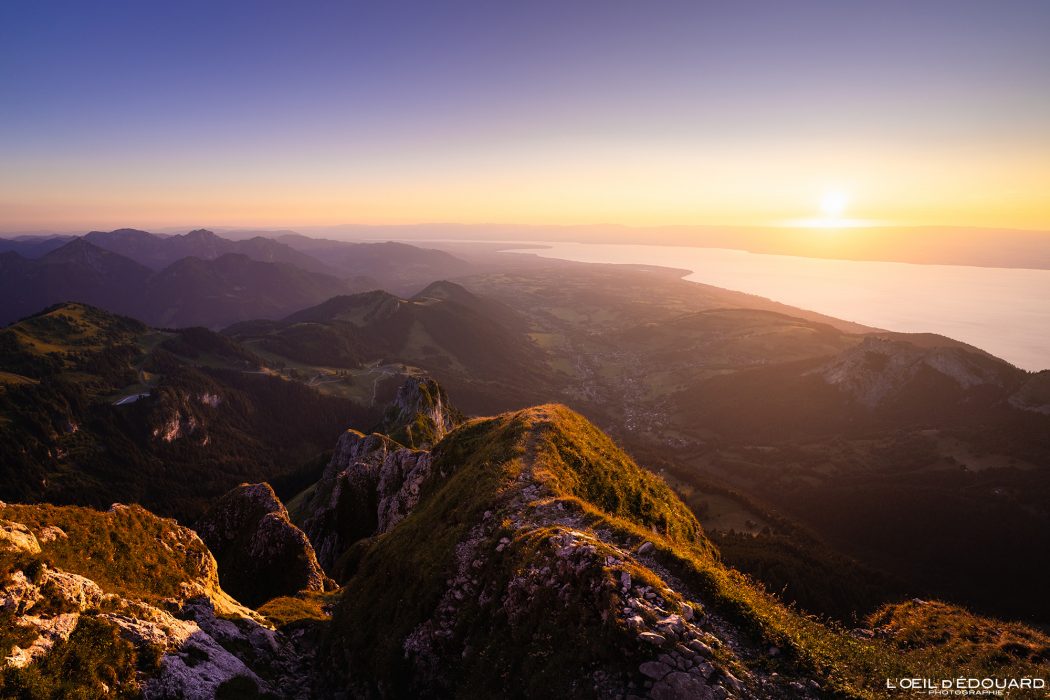 Randonnée Dent d'Oche Coucher de Soleil Refuge de la Dent d'Oche Massif du Chablais Haute-Savoie France Tourisme Paysage Montagne Outdoor Nature Hiking Mountain Landscape Sunset Sun Lac Léman