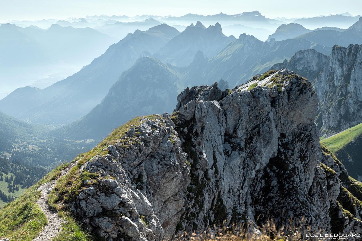 Arête Sommet de la Dent d'Oche Massif du Chablais Haute-Savoie France Tourisme Paysage Montagne Randonnée Outdoor Nature Hiking Mountain Landscape