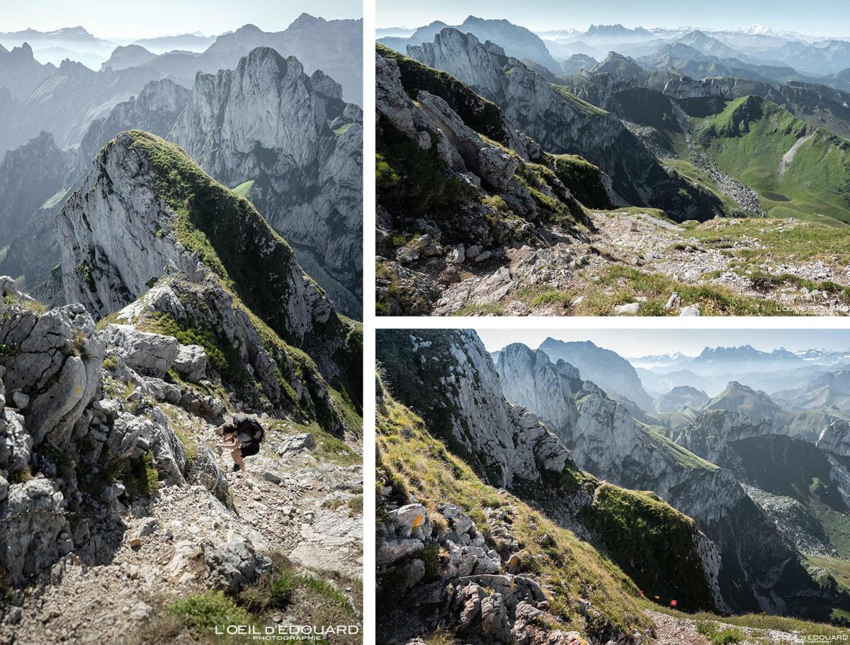 Arête Traversée Randonnée Dent d'Oche en boucle Massif du Chablais Haute-Savoie France Tourisme Paysage Montagne Outdoor Nature Hiking Mountain Landscape