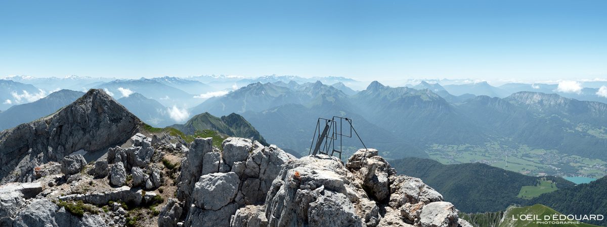 Vue Sommet La Tournette Haute-Savoie France Tourisme Randonnée Montagne Paysage Outdoor Nature Hiking Mountain Landscape Panorama View