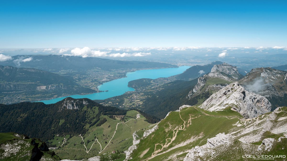 Lac d'Annecy Vue Sommet La Tournette Annecy Haute-Savoie France Tourisme Randonnée Montagne Paysage Outdoor Nature Hiking Mountain Landscape Panorama View