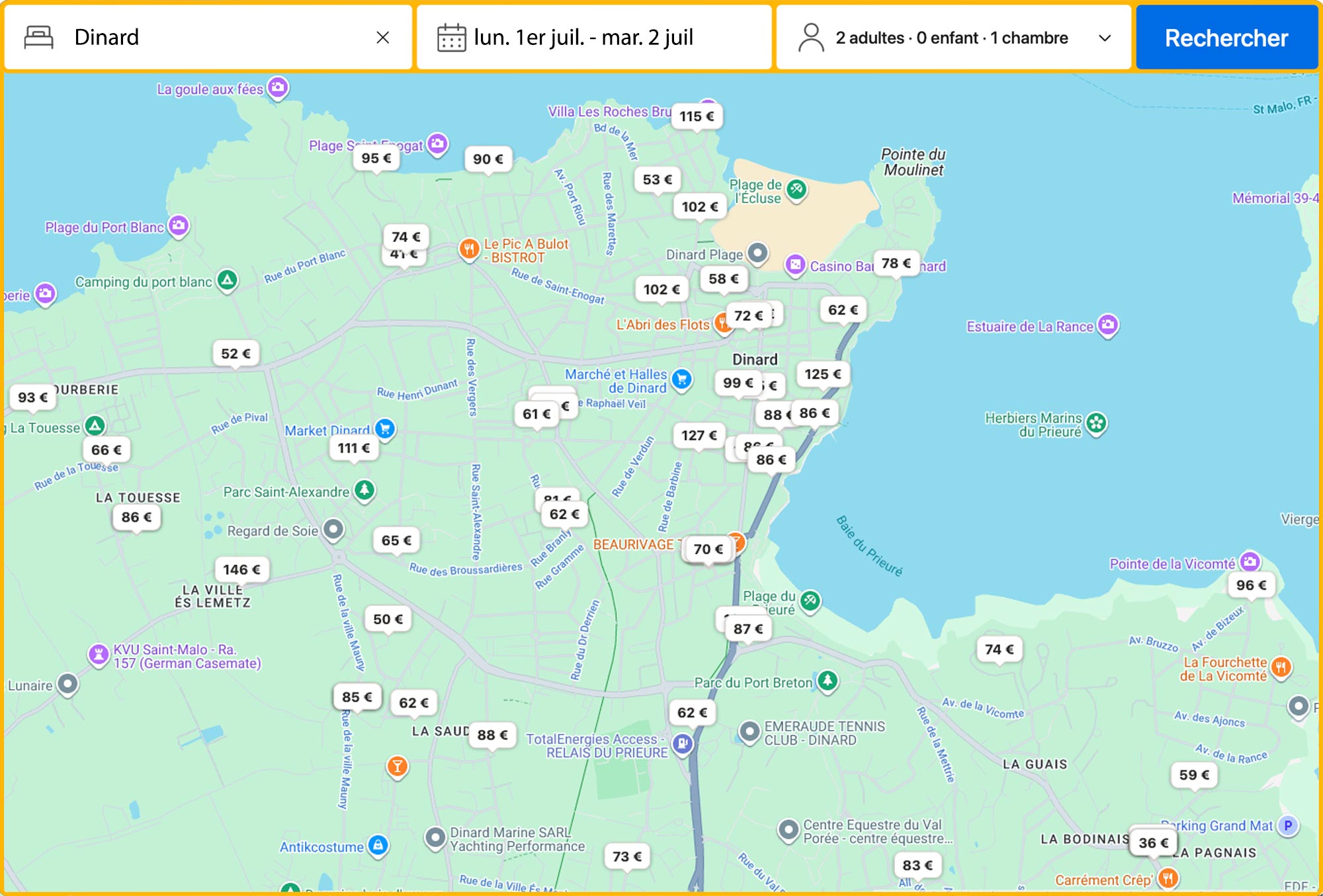 Booking - Réserver un hôtel à Dinard, Bretagne - Blog Voyage Trace Ta Route