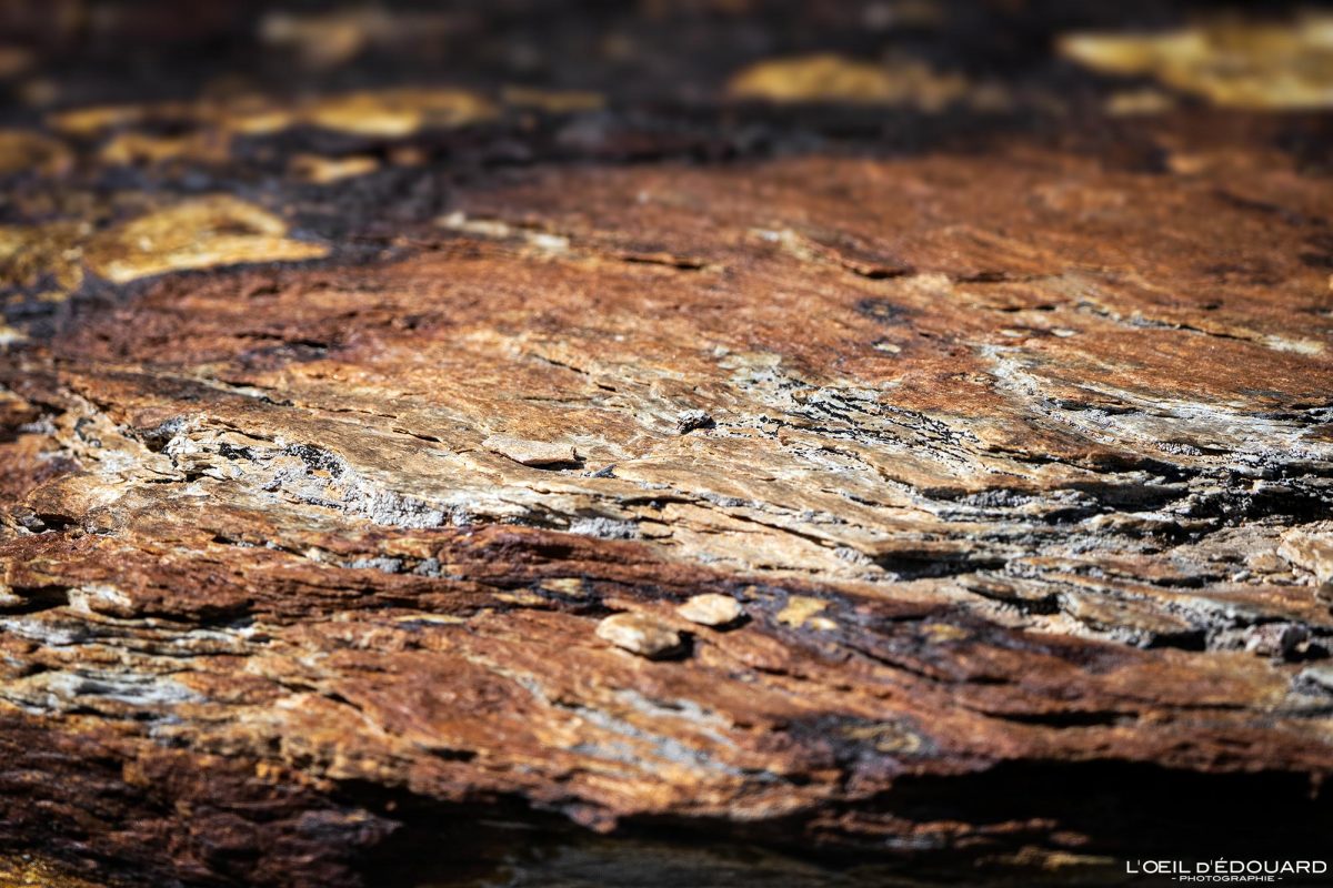 Roche oxydée Massif de la Vanoise Savoie Alpes France Tourisme Montagne Géologie Nature Outdoor Mountain Rock Geology