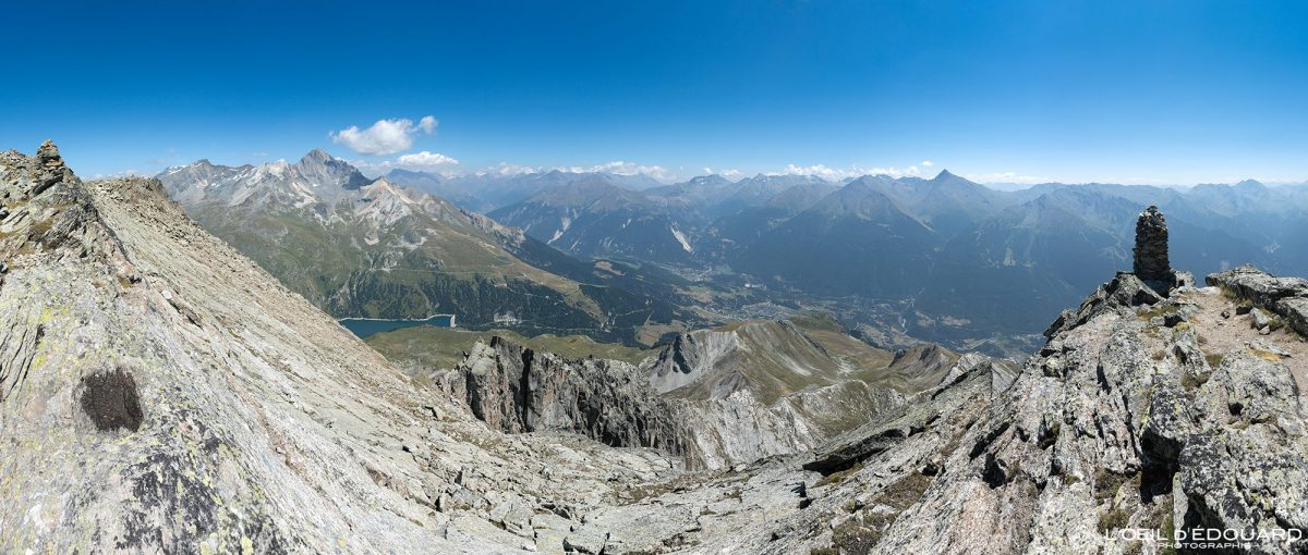 Panorama Vue Sommet Rateau d'Aussois Haute Maurienne Randonnée Massif de la Vanoise Savoie Alpes France Tourisme Paysage Montagne Nature Outdoor Landscape Mountain Hiking