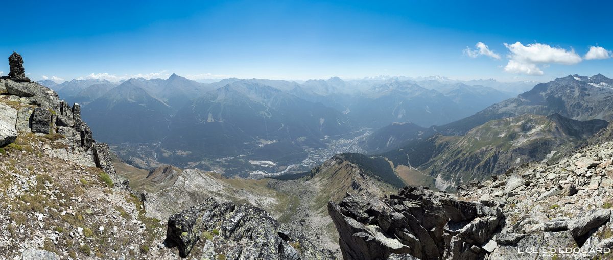 Panorama Vue Sommet Rateau d'Aussois Haute Maurienne Randonnée Massif de la Vanoise Savoie Alpes France Tourisme Paysage Montagne Nature Outdoor Landscape Mountain Hiking