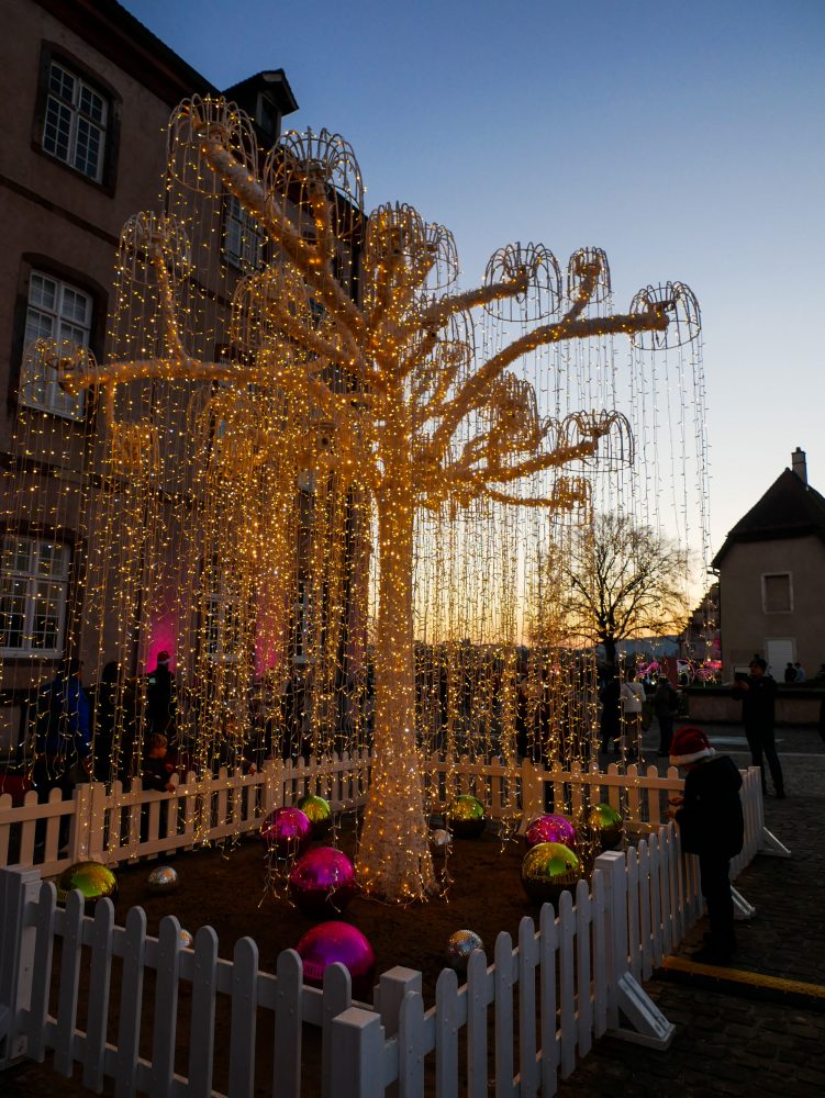 Esplanade chateau de Montbéliard au coucher du soleil