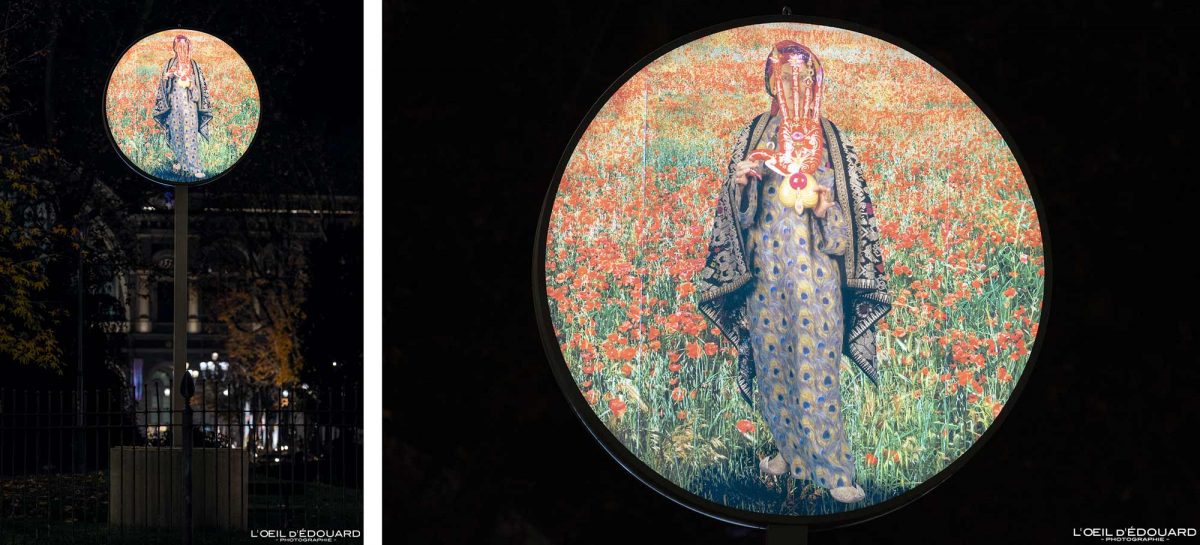 Scia’Mano (2024) Luigi Ontani - Luci d'Artista Torino Giardini Sambuy Italia Italy Illuminations Turin Italie Art Contemporain Lights Contemporary Art